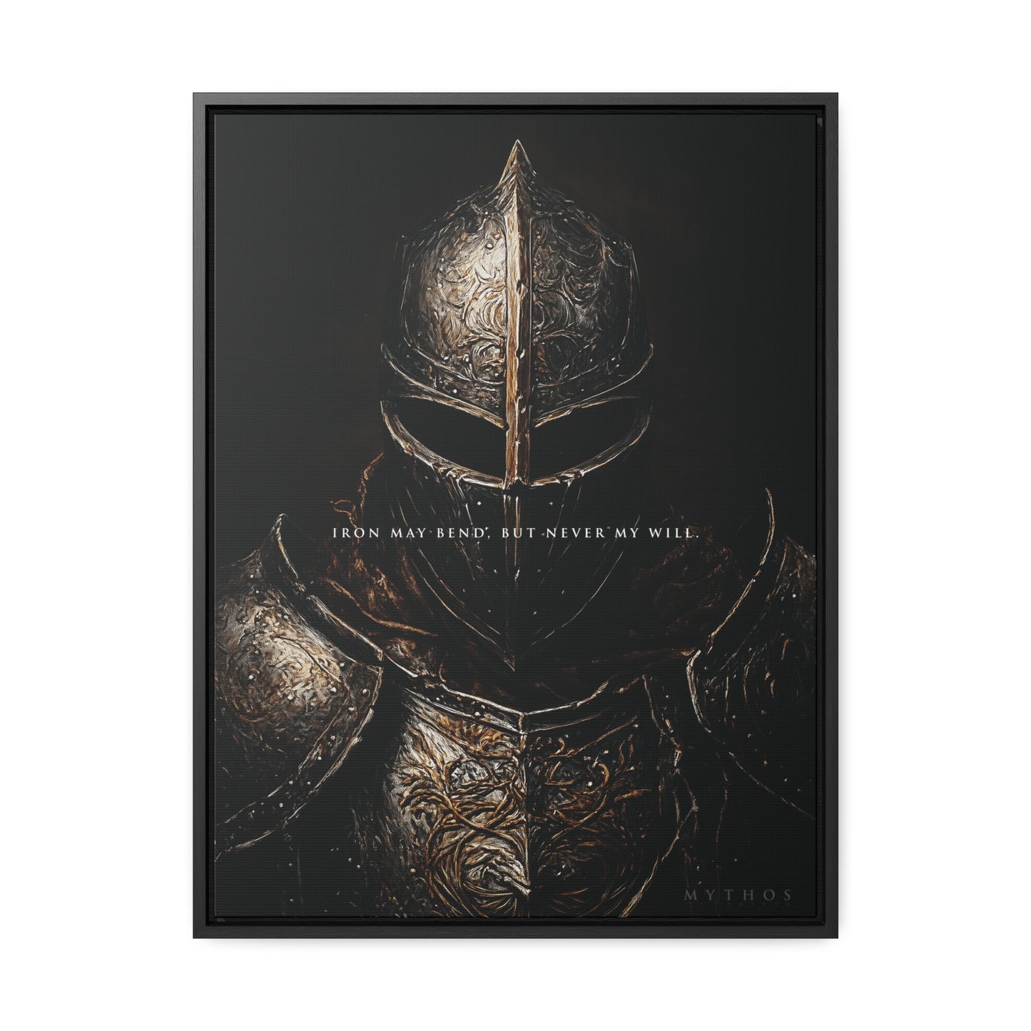 'IRON MAY BEND, BUT NEVER MY WILL' - Mythos Voices Canvas