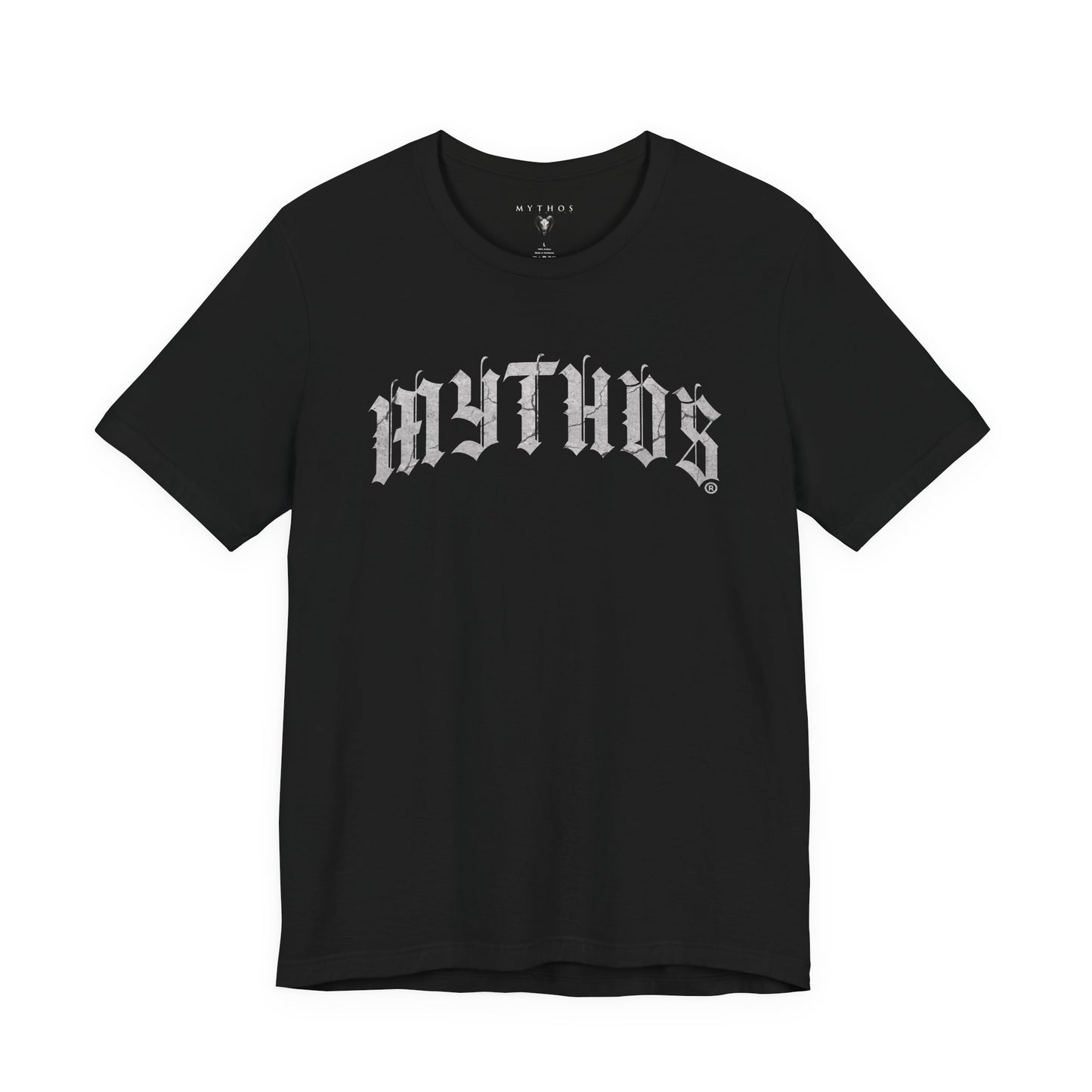 MYTHOS VOICES YUGITOY VARSITY TEE - BLACK