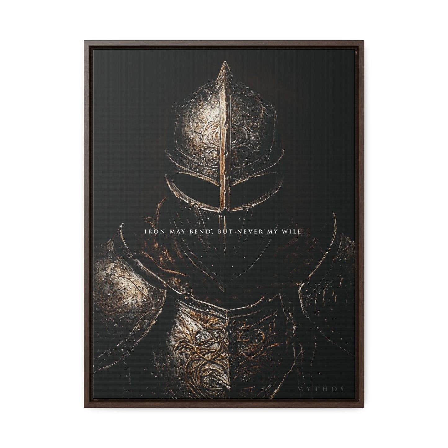 'IRON MAY BEND, BUT NEVER MY WILL' - Mythos Voices Canvas