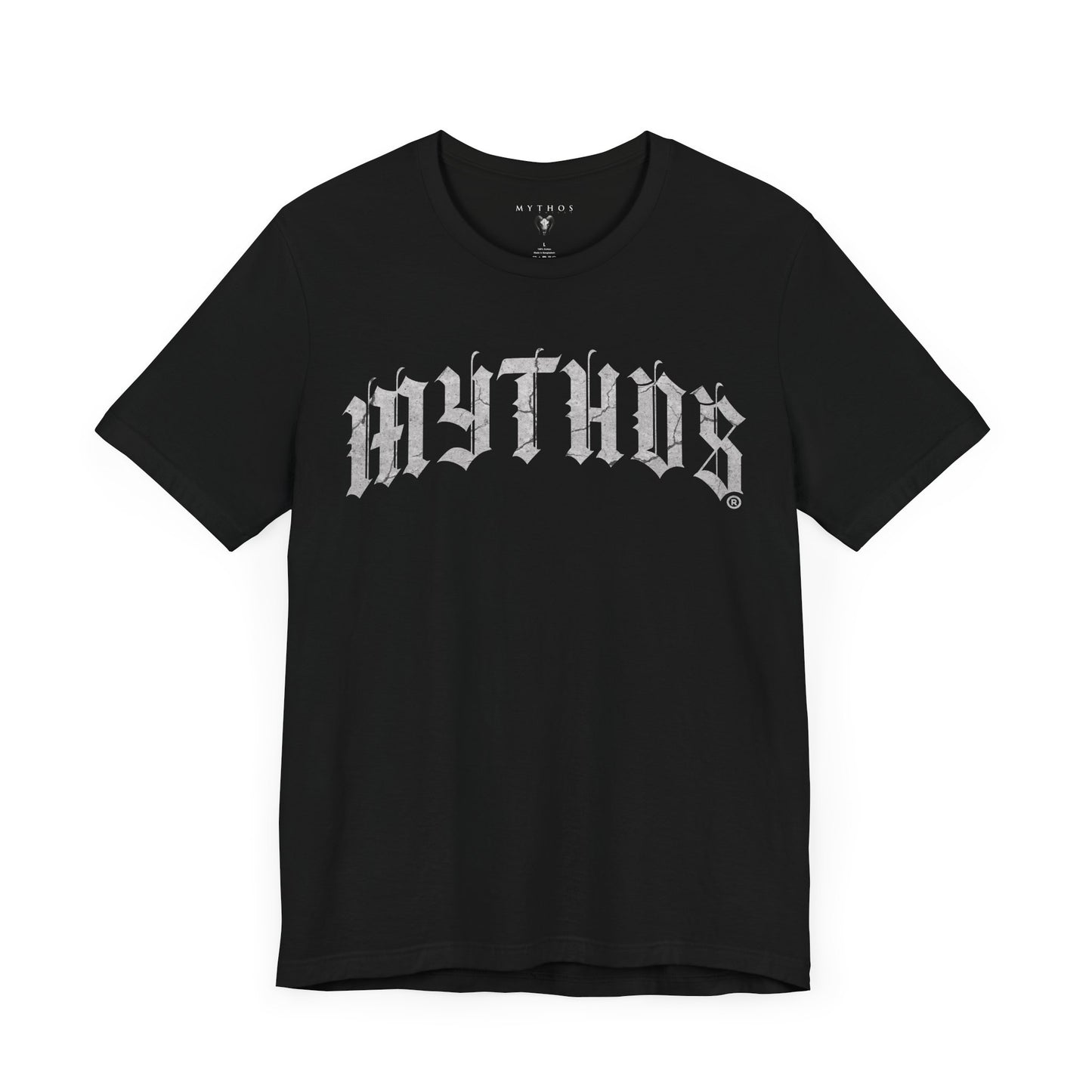MYTHOS VOICES YUGITOY VARSITY TEE - BLACK