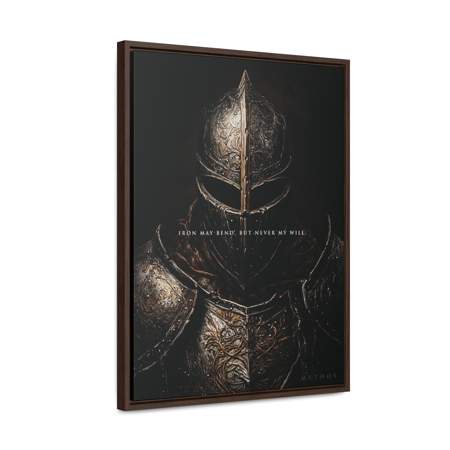'IRON MAY BEND, BUT NEVER MY WILL' - Mythos Voices Canvas