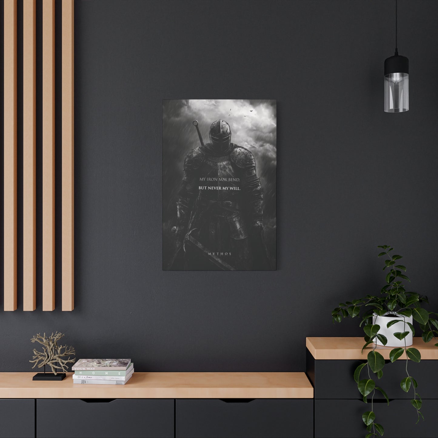 'Iron May Bend, But Never My Will' - Mythos Voices Canvas
