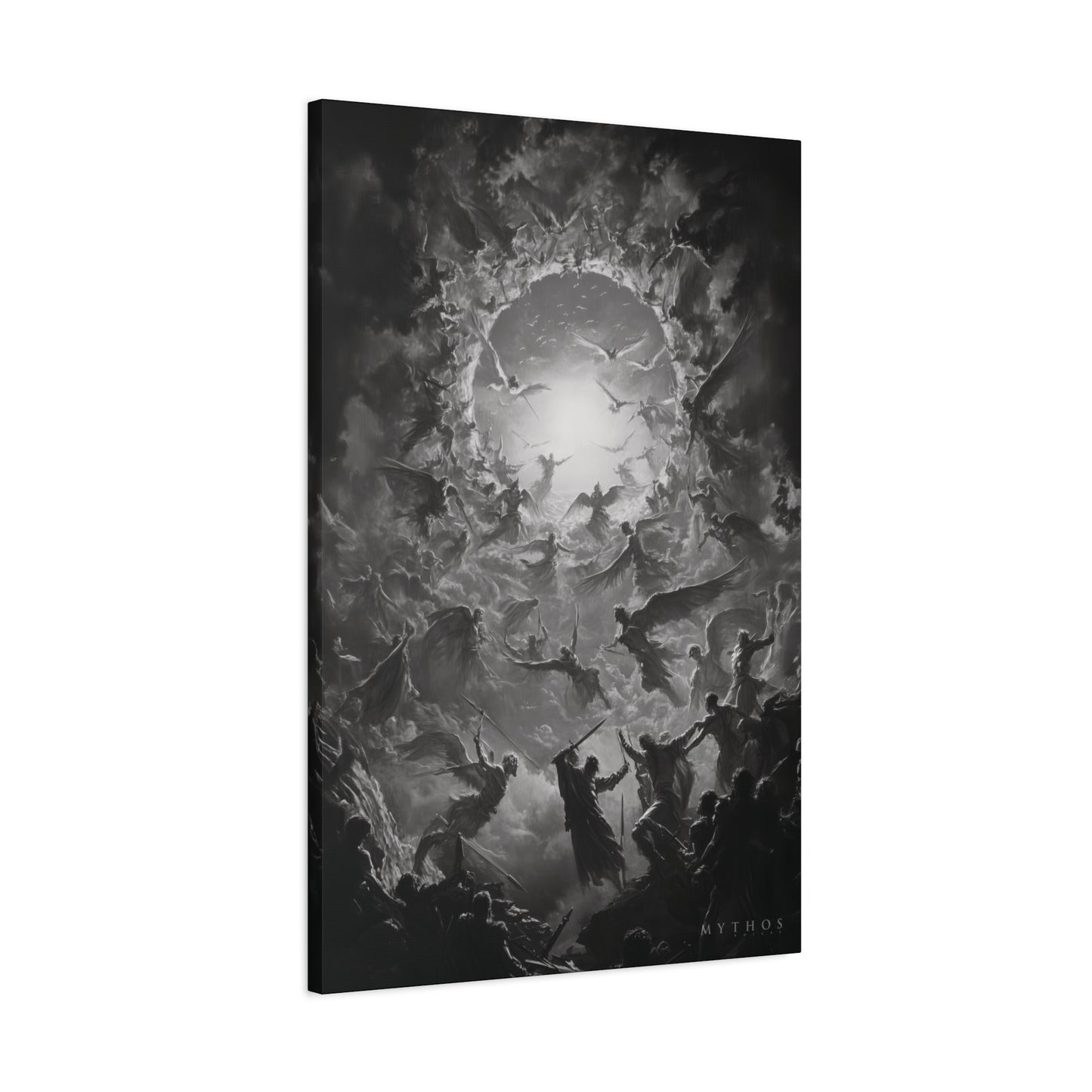 Battle of Archangels and Demons - Mythos Voices Canvas